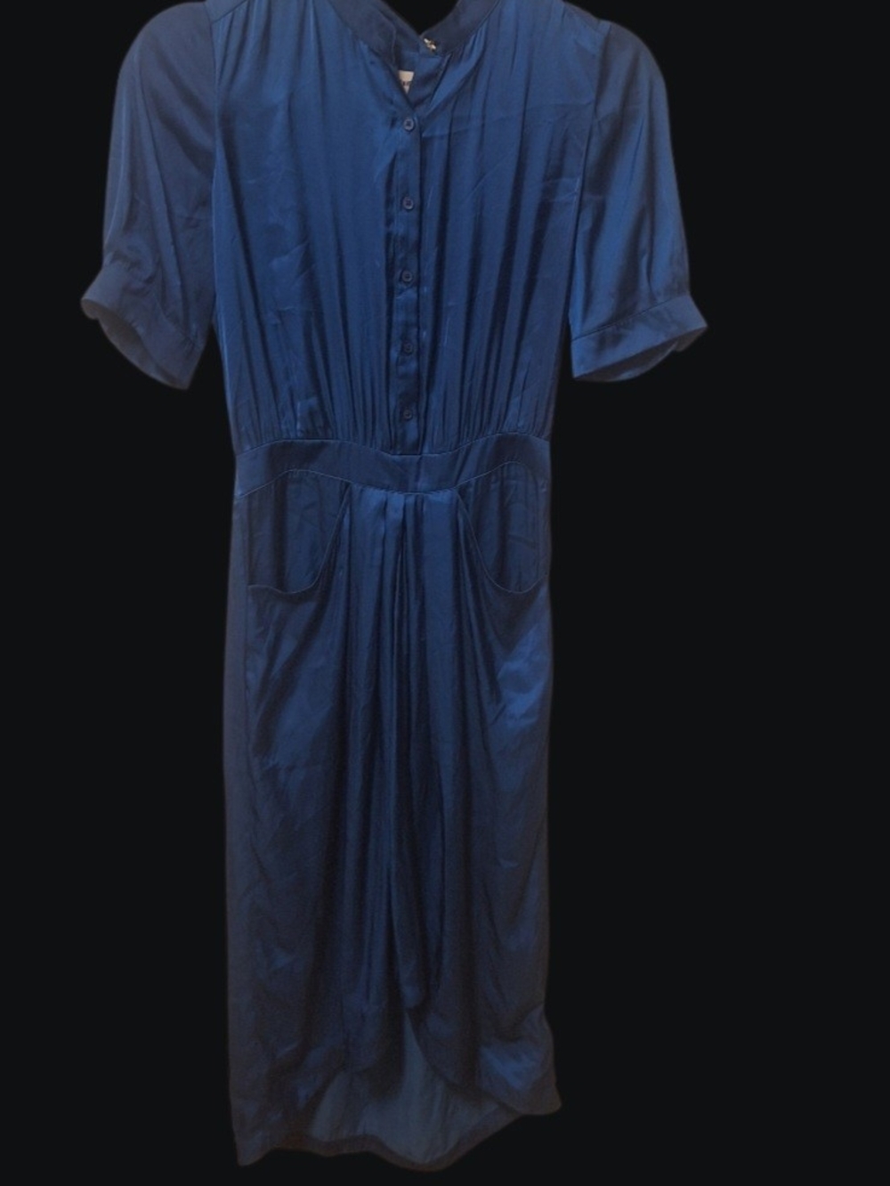 Zadig And Voltaire Classic Navy Button-Front Women’s Dress